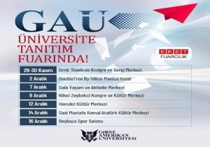 GAÜ Türkiye de Üniversite Tanıtım Fuarında